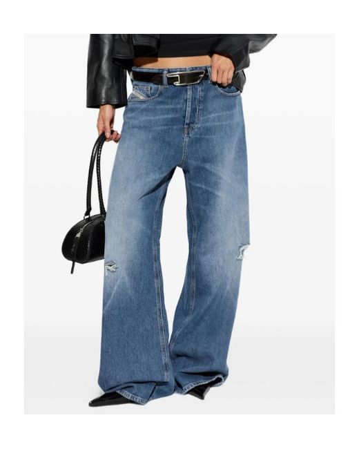 DIESEL Blue 1996 D-Sire Distressed Jeans