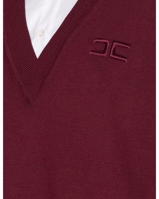 Elisabetta Franchi Logo-Embroidered Long-Sleeved Dress