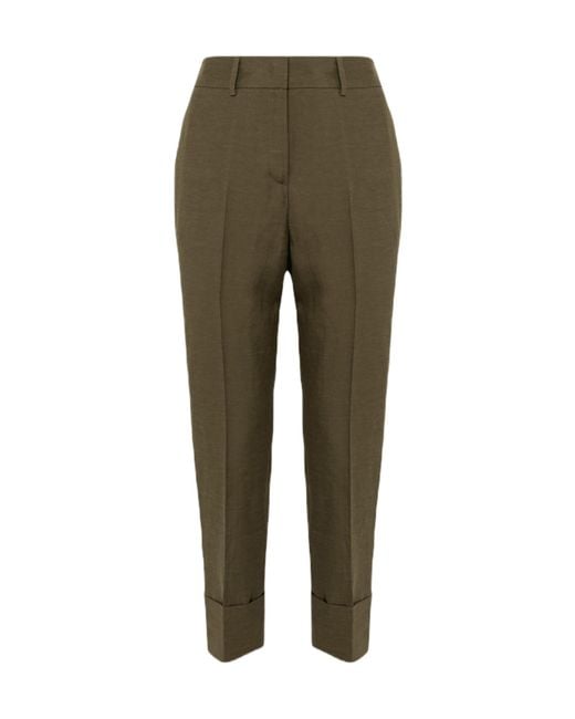 Blugirl Blumarine Green Belt Loops Slacks