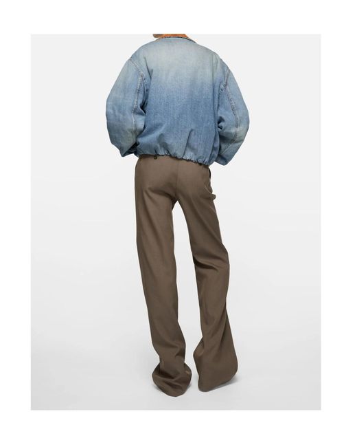 Acne Blue Denim Bomber Jacket