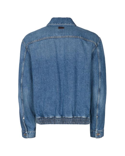 Dior Blue Homme Zipped Jacket for men