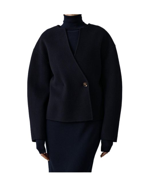 Soeur Blue Button-Down Short Coat