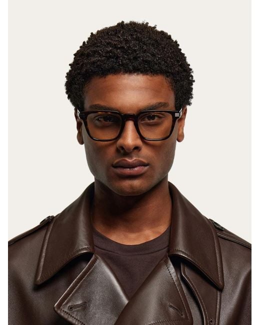 Ferragamo White Optical Glasses for men