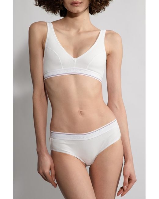 Alexander Wang White Logo Underwear