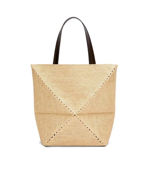 Loewe Natural Xl Puzzle Fold Tote for men