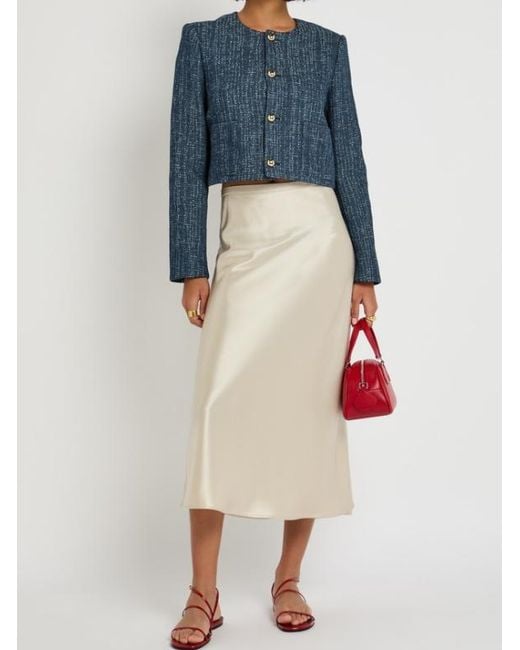 FRAME Blue The Tweed Jacket