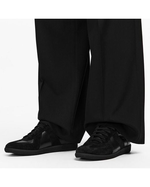Maison Margiela Black Simple Low-Top Sports Shoes for men