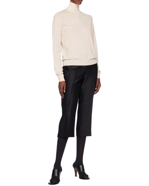 The Row White Heva Turtleneck Jumper