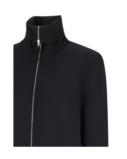 Jil Sander Blue Zip-Up Cardigan