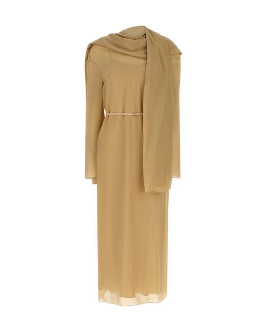 The Row Natural Amede Zip Dress