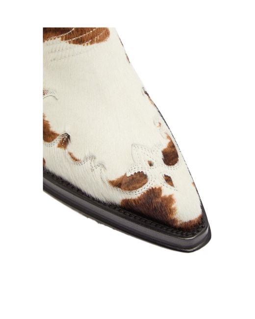 Gabriela Hearst Brown Print Calf Hair Ankle Boots