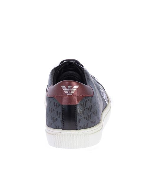 Emporio Armani Black Low-Top Sports Shoes for men