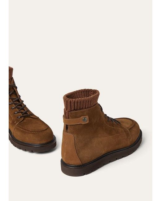 Loro Piana Brown Verbier Walk Ankle Boots for men