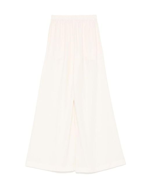 Gianluca Capannolo White Antonia Elastic-Waist Pants