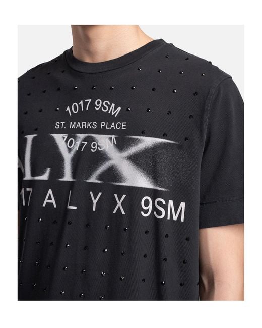 1017 ALYX 9SM Black Item O-Neck Short-Sleeved T-Shirt for men