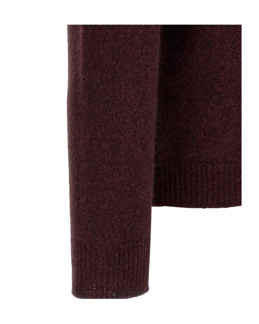 Roberto Collina Purple Hooded Sweater for men