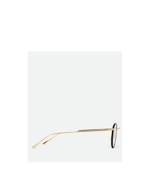 Bottega Veneta Metallic Classic Panthos Sunglasses