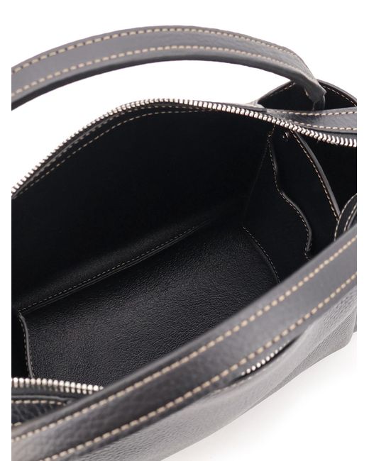 Tod's Black T Timeless Tote Bag