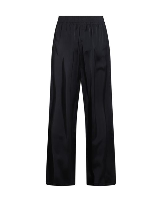Fabiana Filippi Blue Amelia Satin Trousers