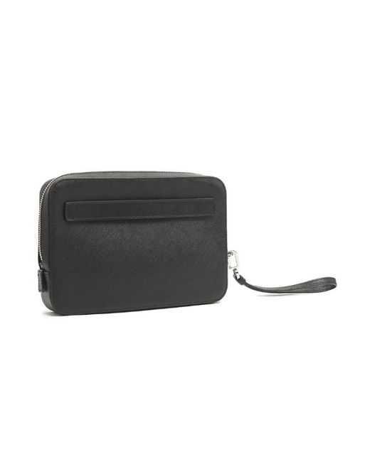 Prada Black Logo Detail Clutch for men