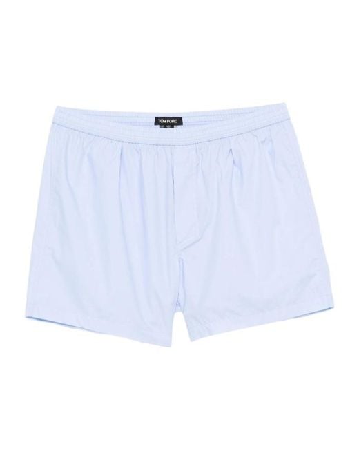 Tom Ford Blue Elastic-Waist Underwear for men