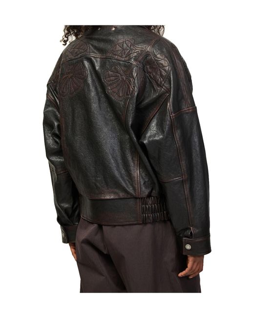 Golden Goose Deluxe Brand Black Journey Nappa Leather Bomber Jacket