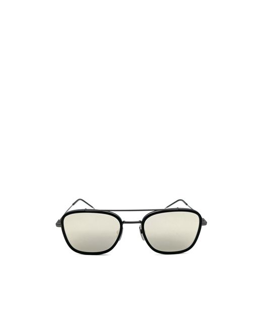 Thom Browne Metallic Eyewear Aviator Frame Sunglasses for men