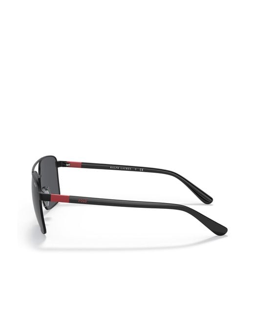 Polo Ralph Lauren White Full Frame Sunglasses for men
