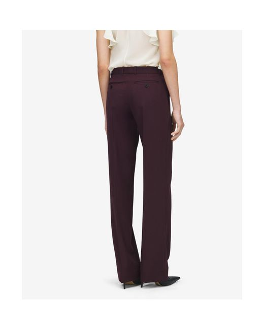 McQueen Purple Concealed-Fastening Tailored Trousers