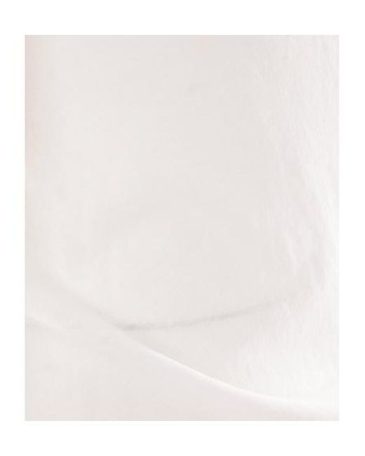 Yohji Yamamoto White Cut-Out Cotton Top