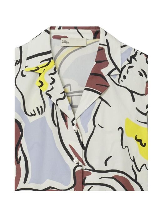 Tory Burch White Camp Shirt