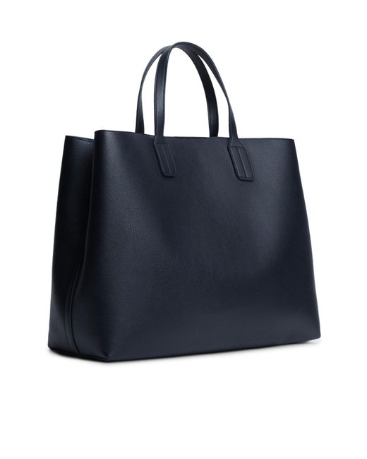 Tommy Hilfiger Blue Solid Color Satchel Bag