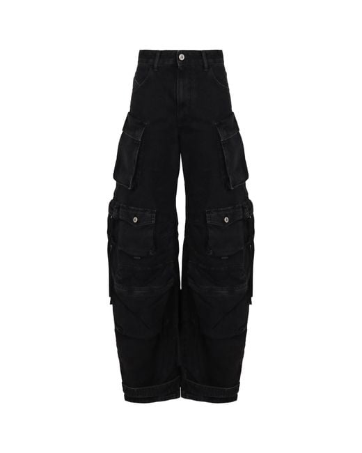 The Attico Black The Cargo Jeans