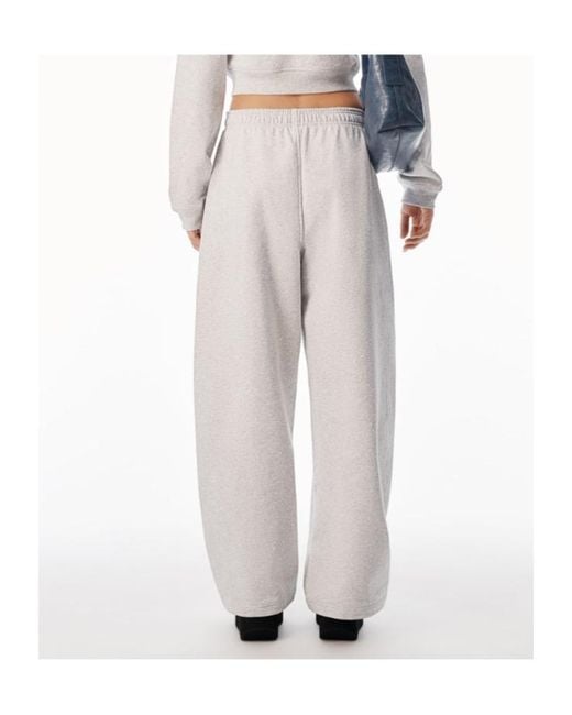 Alexander Wang White Straight-Leg Pants