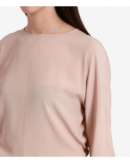 N°21 Pink Bow Ruffled Shirt
