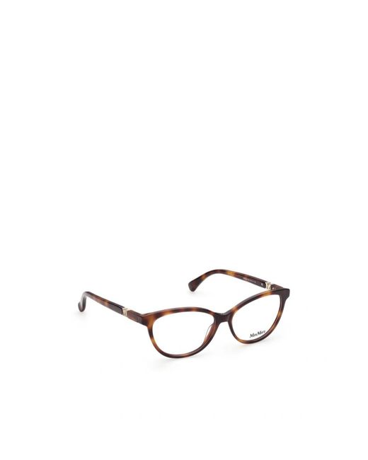 Max Mara White Cat-Eye Glasses