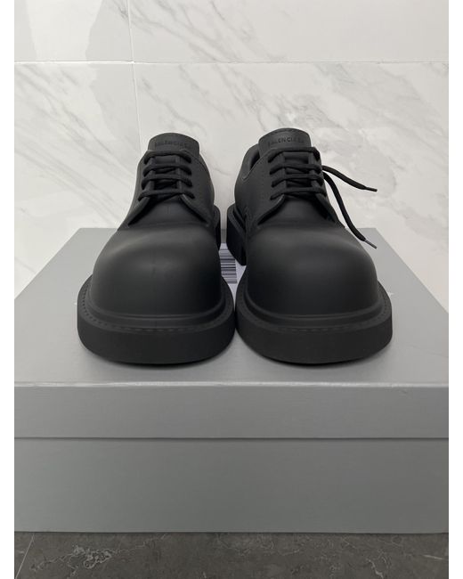 Balenciaga Black Steroid Derby Shoes for men