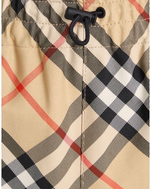 Burberry Natural Printed Shorts
