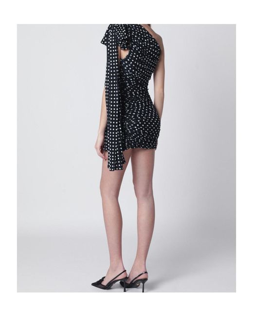 Patou Blue Asymmetric Draped Dress