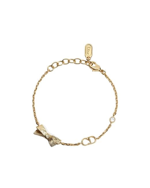 Dior Metallic Cd Bow Bracelet