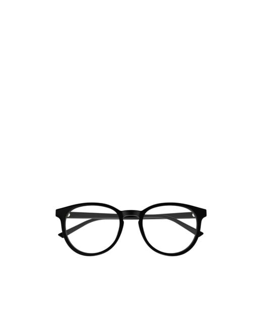 Gucci White Eyewear Round Frame Glasses