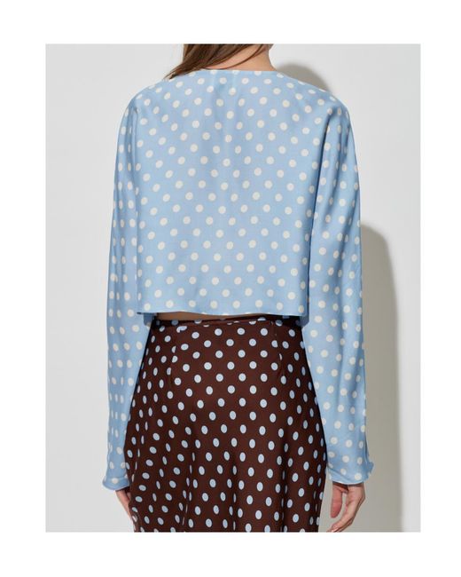 Posse Blue Polka-Dot Blouse