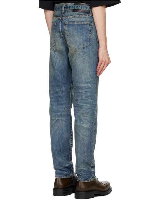 Sacai Blue Beyondexx Denim Jeans for men