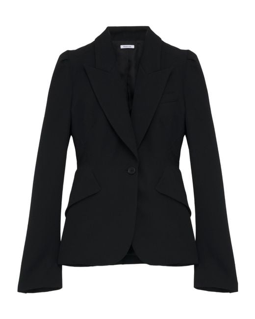 McQueen Black Wool Blazer