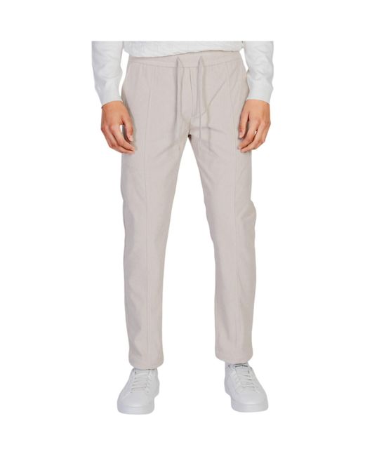 Antony Morato Gray Drawstring Casual Pants for men