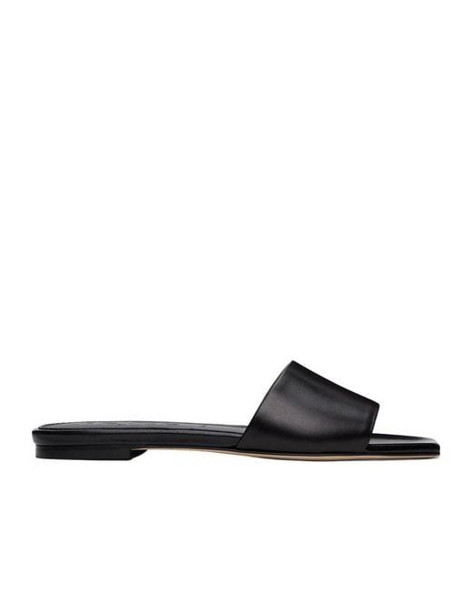 Aeyde Black Anna Leather Slippers