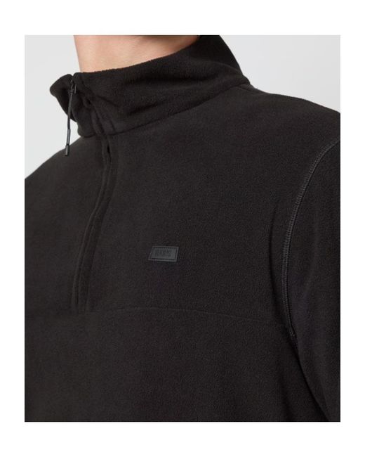 Rains Black 1/2Z Sweater for men