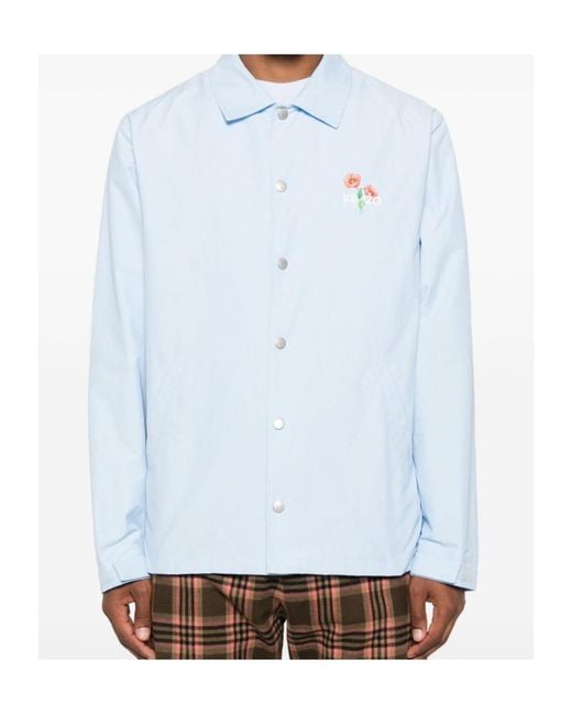 KENZO Blue Archive Bouquet' Light Coach Jacket for men