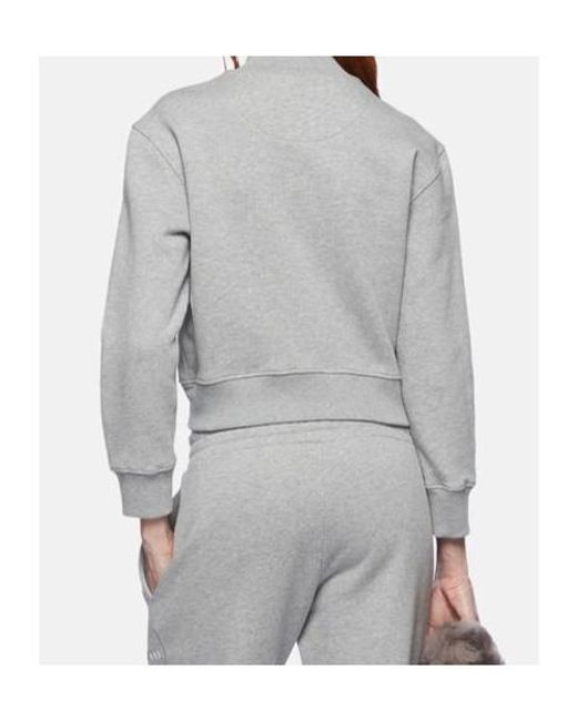 The Attico Gray The Zipped Track Jacket