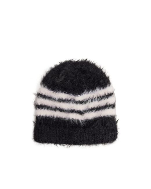 Y-3 Black Stripes Beanie for men